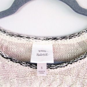 Knox Rose Sweaters - Knox Rose blush lace up pullover sweater Knox Rose Sweaters - Knox Rose blush lace up pullover sweater